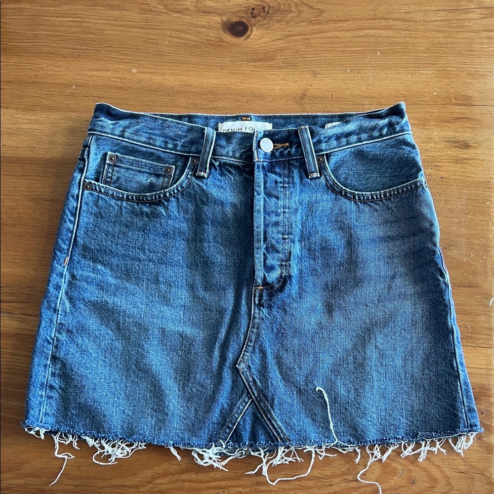 Denim Forum Blue Mini Skirt